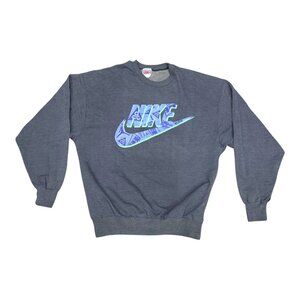 Vintage Nike ACG Crewneck Air Jordan Aqua Gear International Logo Black Mens L